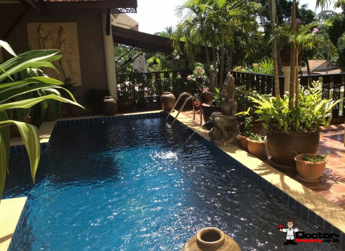 Fantastic Thai Style 6 Bedroom Villa in Bang Makham – Koh Samui – For Sale